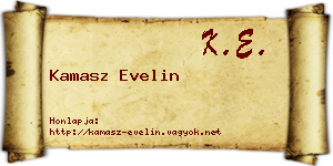 Kamasz Evelin névjegykártya